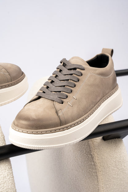 GREIGE CASUAL NUBUCK SNEAKER