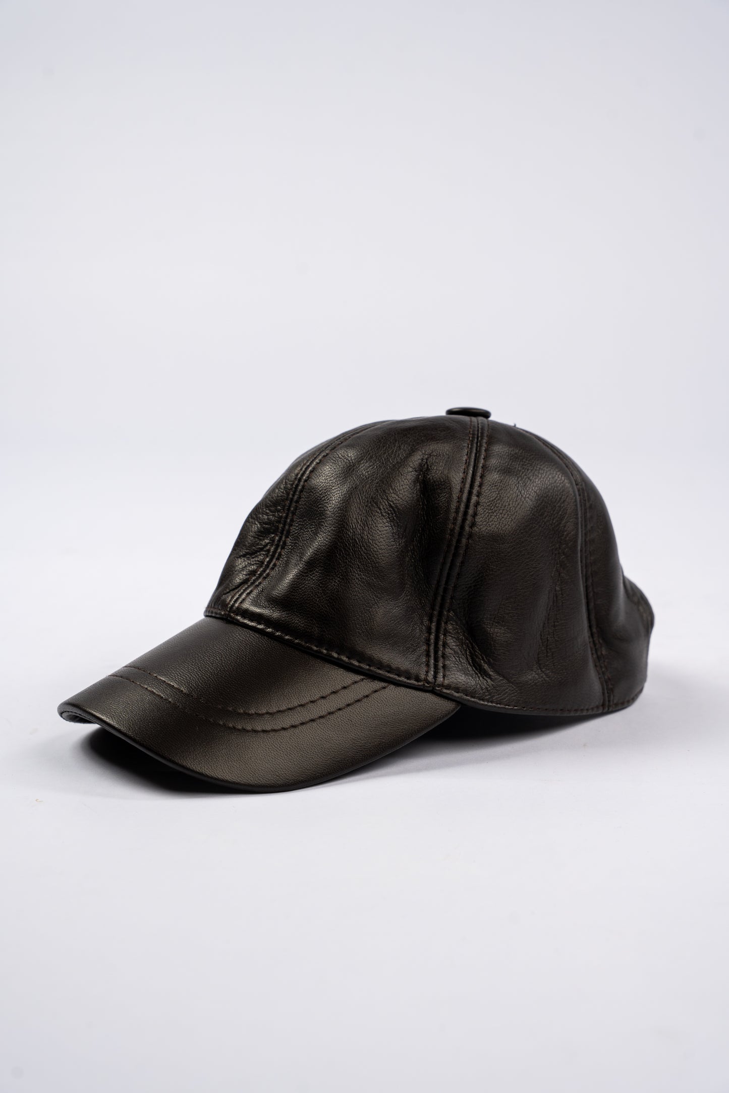 BLACK LEATHER CAP