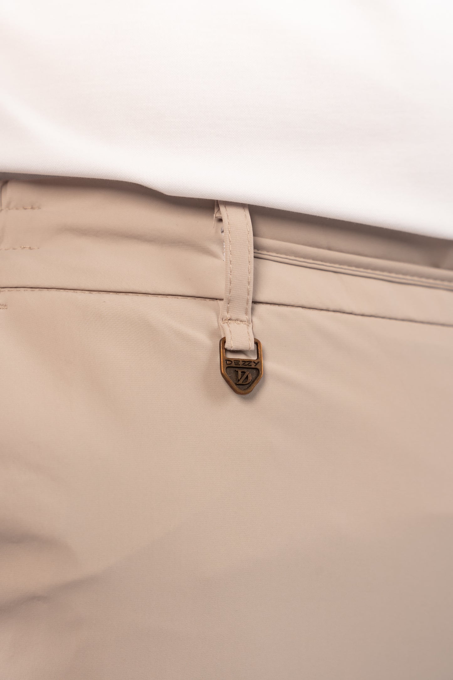 BEIGE SEMI CASUAL SPANDEX PANT