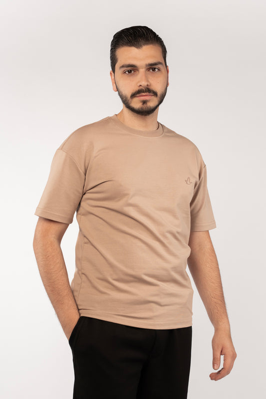 BUFF ORANGE MINIMAL EAGLE TSHIRT