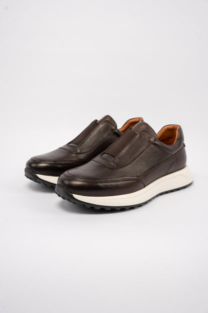 BROWN TIMELESS ELASTIC SNEAKER