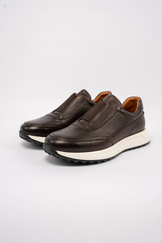 BROWN TIMELESS ELASTIC SNEAKER