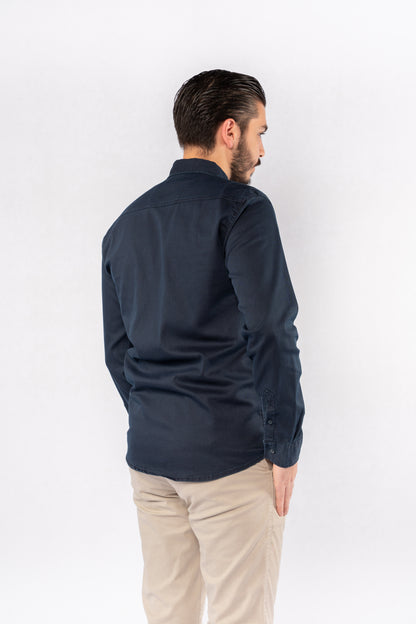 NAVY RELAXED SHIRT