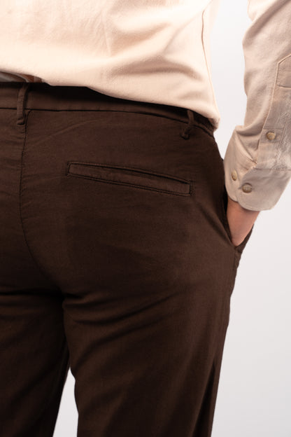 BROWN RELAXED TROUSERS