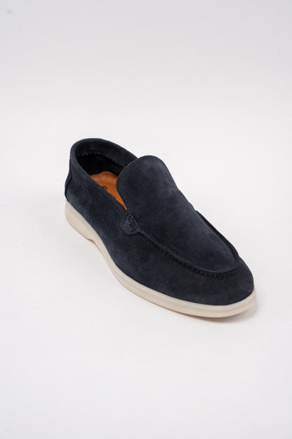 NAVY SUEDE LOAFER