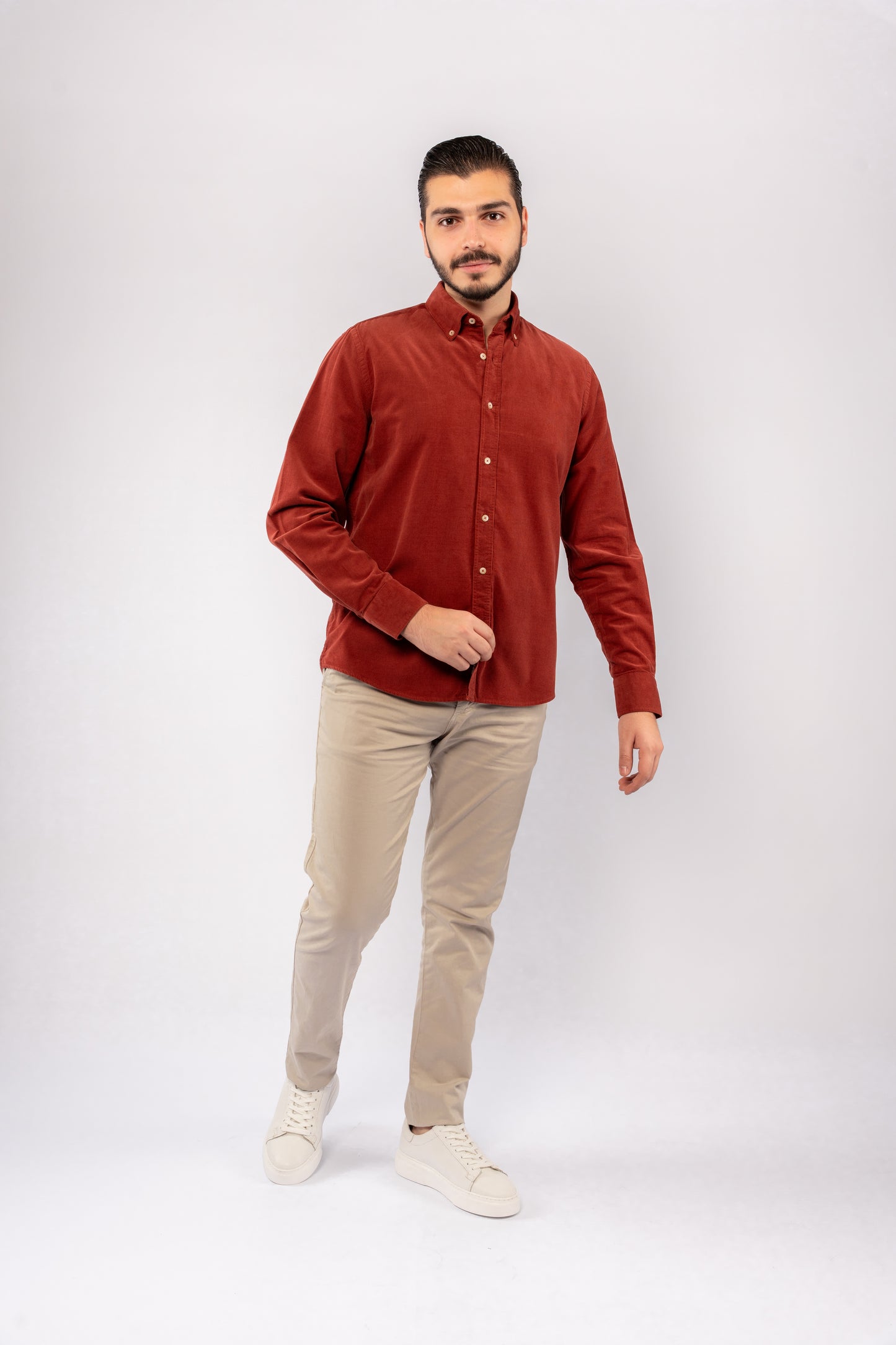 BRICK ELEGANCE VELVET SHIRT
