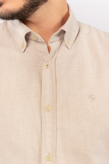 BEIGE TIMELESS OXFORD SHIRT