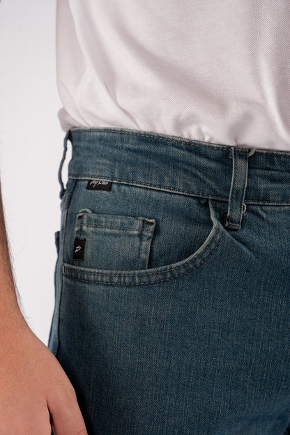WARM NAVY REGULAR FIT DENIM