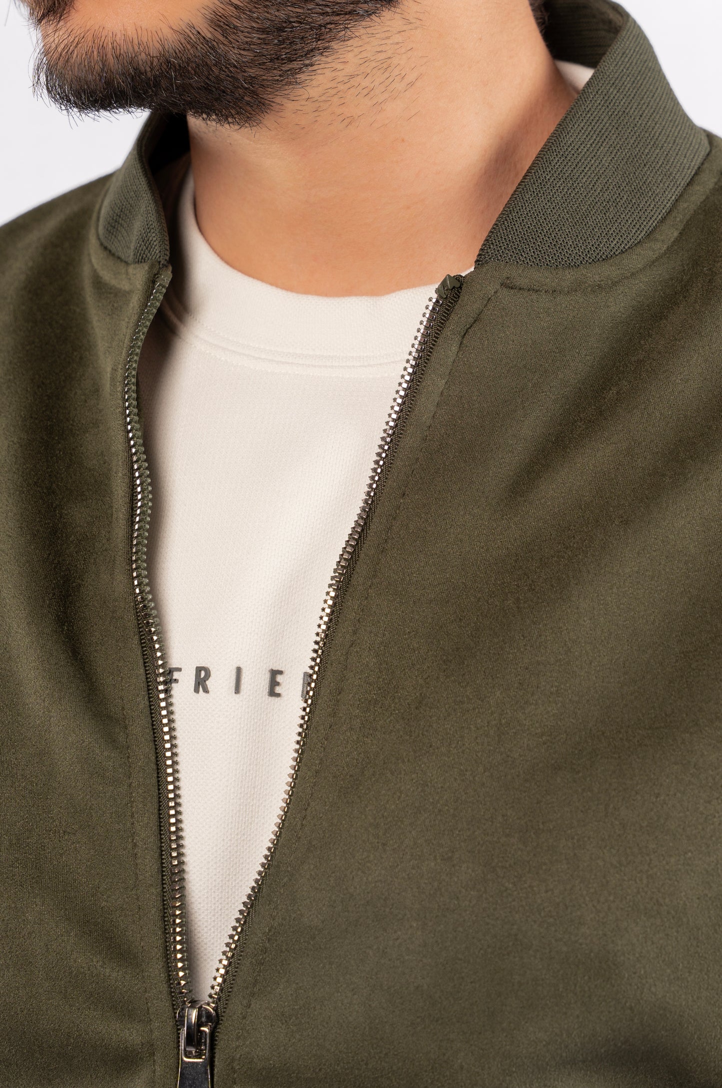 OLIVE SUEDE URBAN JACKET