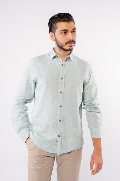 MINT LINEN SHIRT
