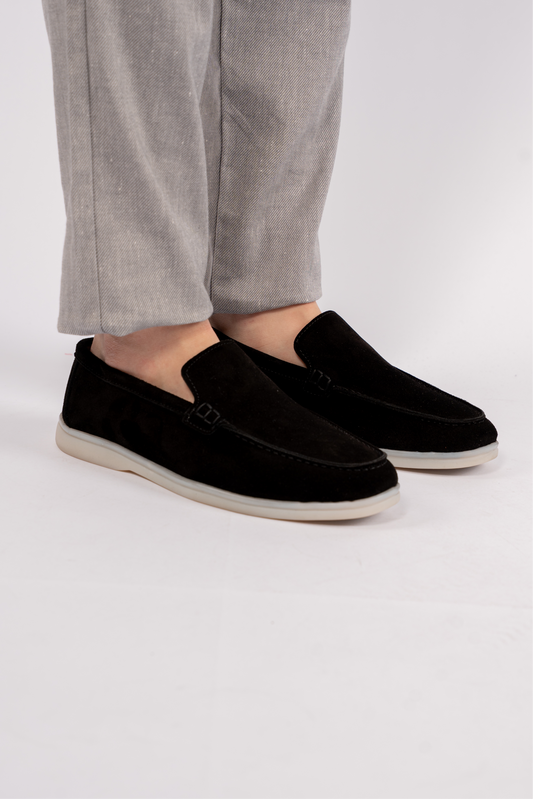 BLACK SUEDE LOAFER