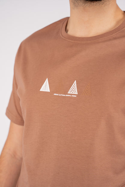 MOCHA TRIANGLES TSHIRT