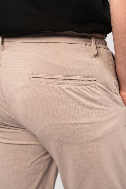 BEIGE CASUAL TROUSERS