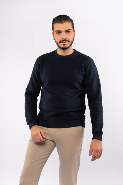 NAVY SELANIK ROUNDNECK SWEATER