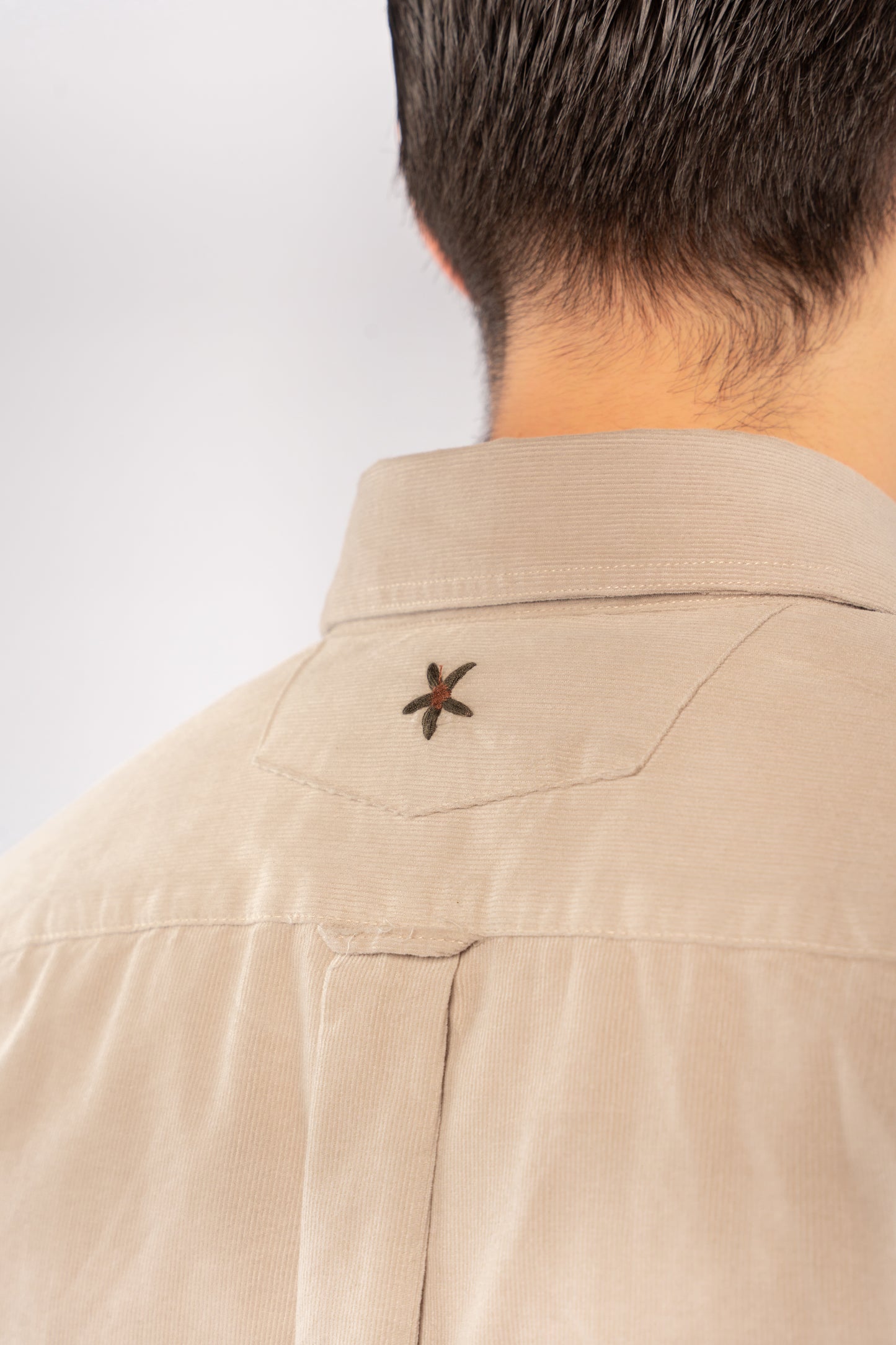 GREY ELEGANCE VELVET SHIRT