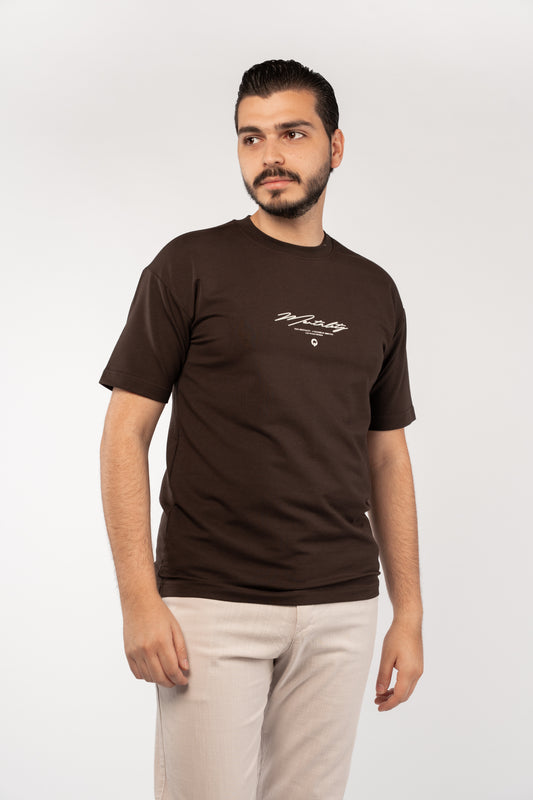 BROWN MENTALITY RELAXED TSHIRT