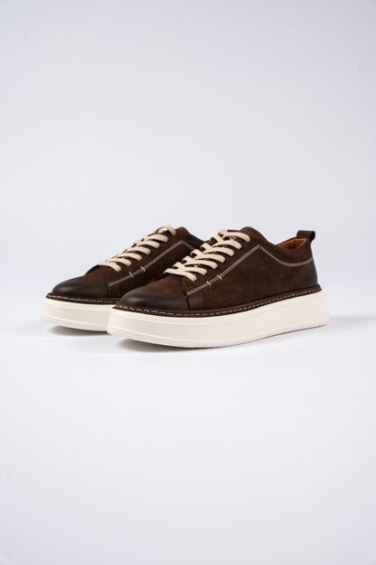 BROWN CASUAL NUBUCK SNEAKER