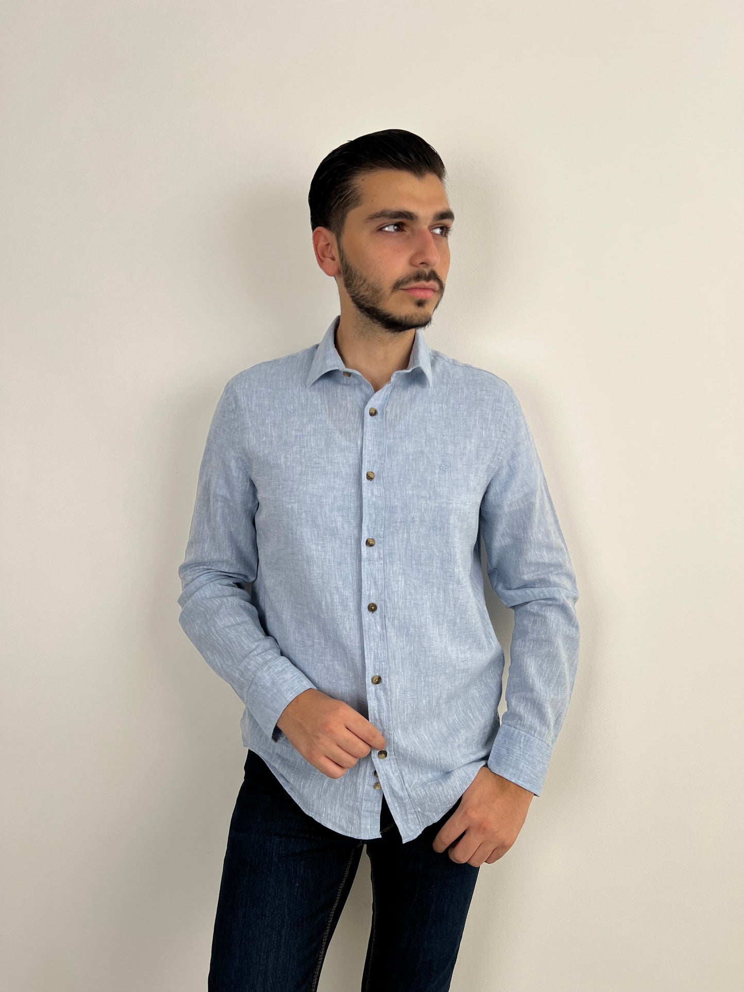 LIGHT BLUE 1 LINEN SHIRT