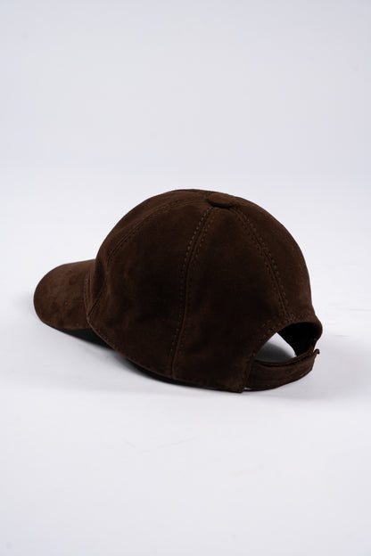 BROWN SUEDE CAP