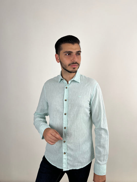 MINT LINEN SHIRT