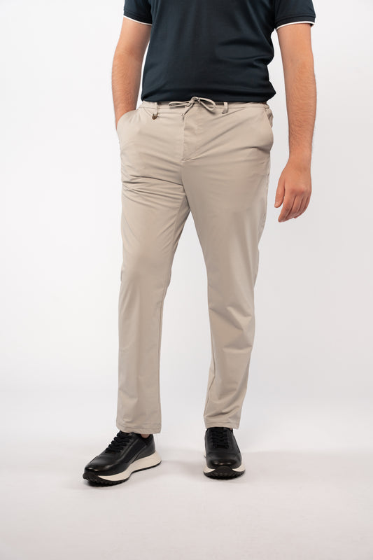 GREY SEMI CASUAL SPANDEX PANT