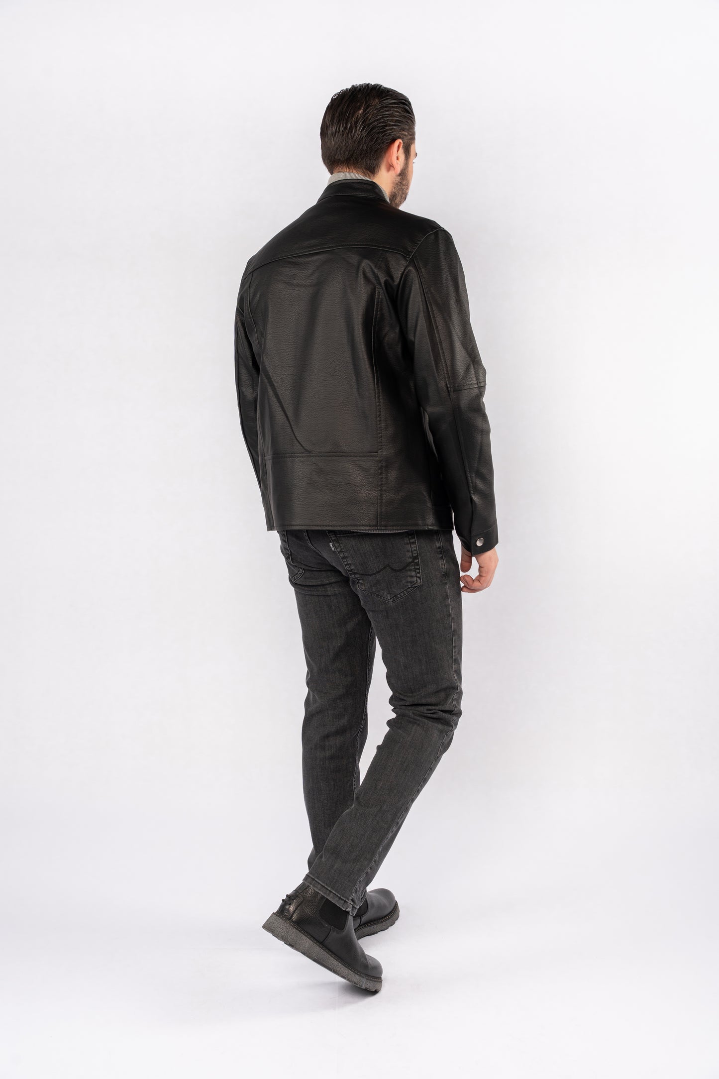 BLACK TIMELESS LEATHER JACKET