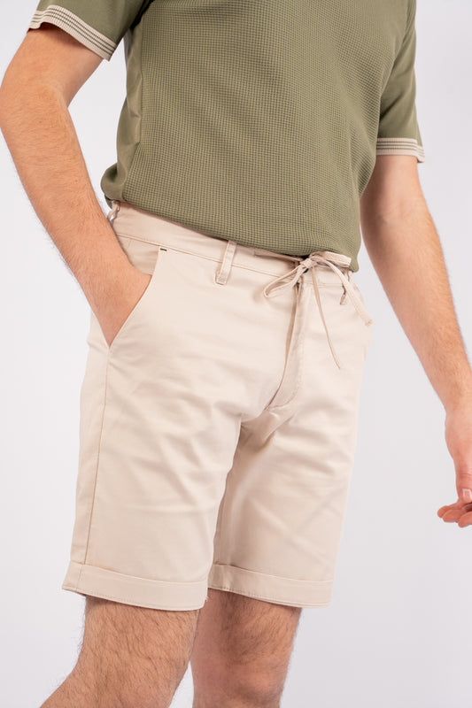 BEIGE CASUAL SHORT