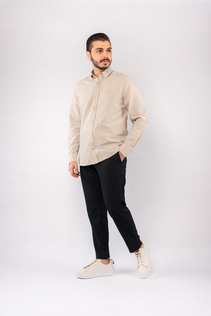 BEIGE TIMELESS OXFORD SHIRT