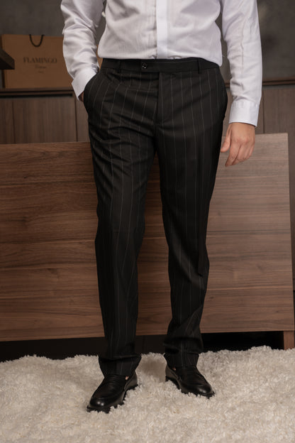 BLACK LINED DOBETTI SUIT