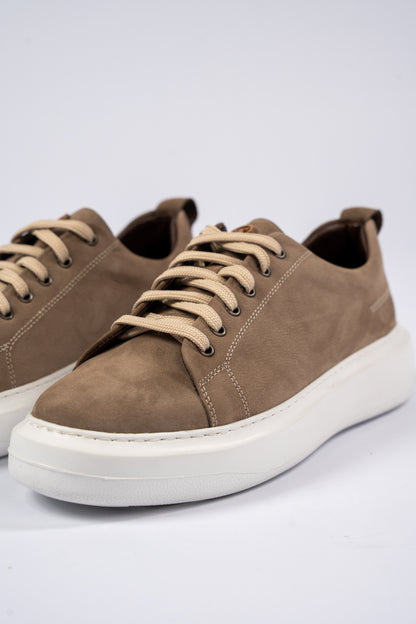 BEIGE NUBUCK SNEAKER