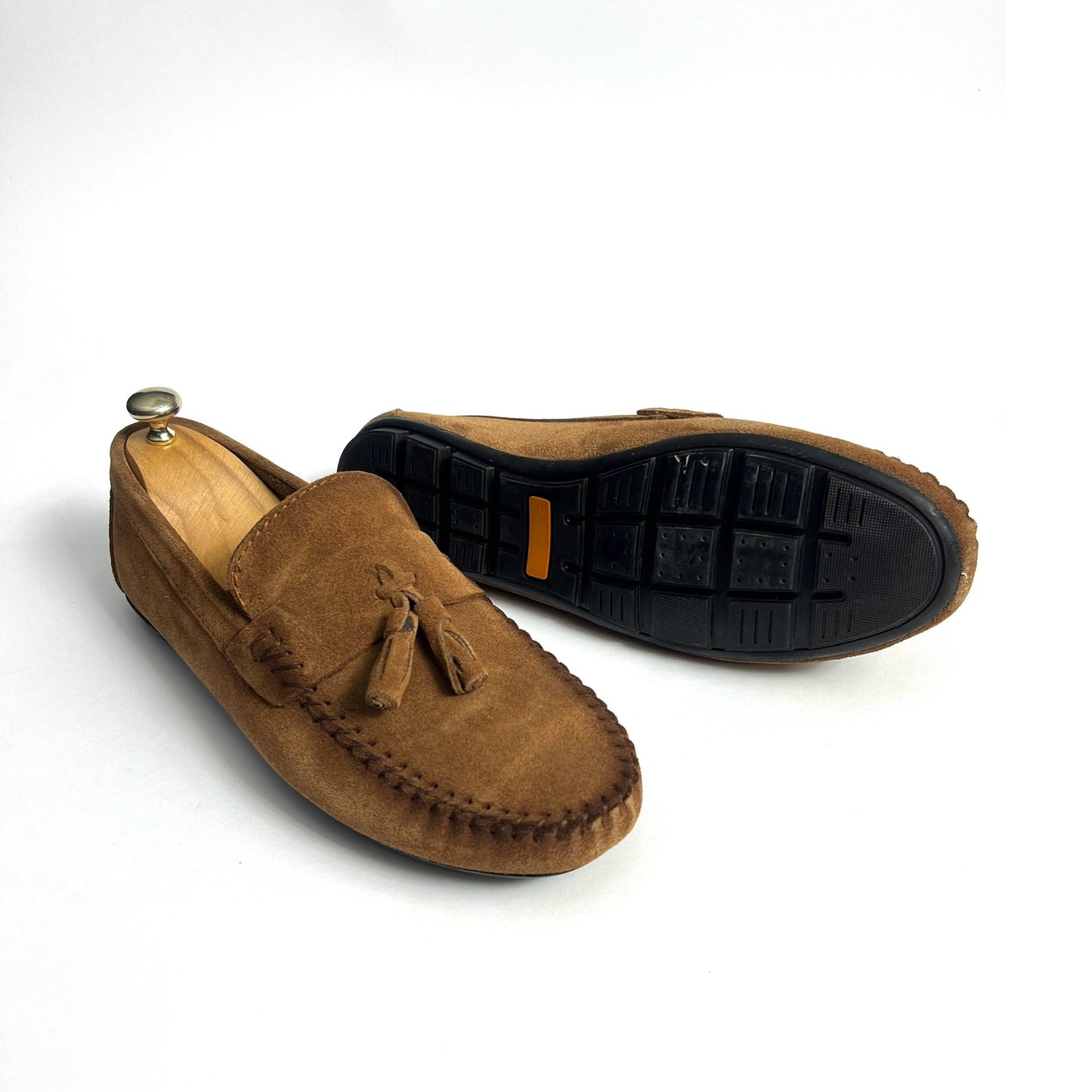 Havana Suede Tassels Moccasin