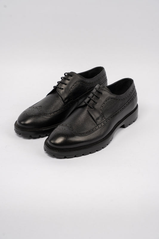 BLACK BROGUE SHOE