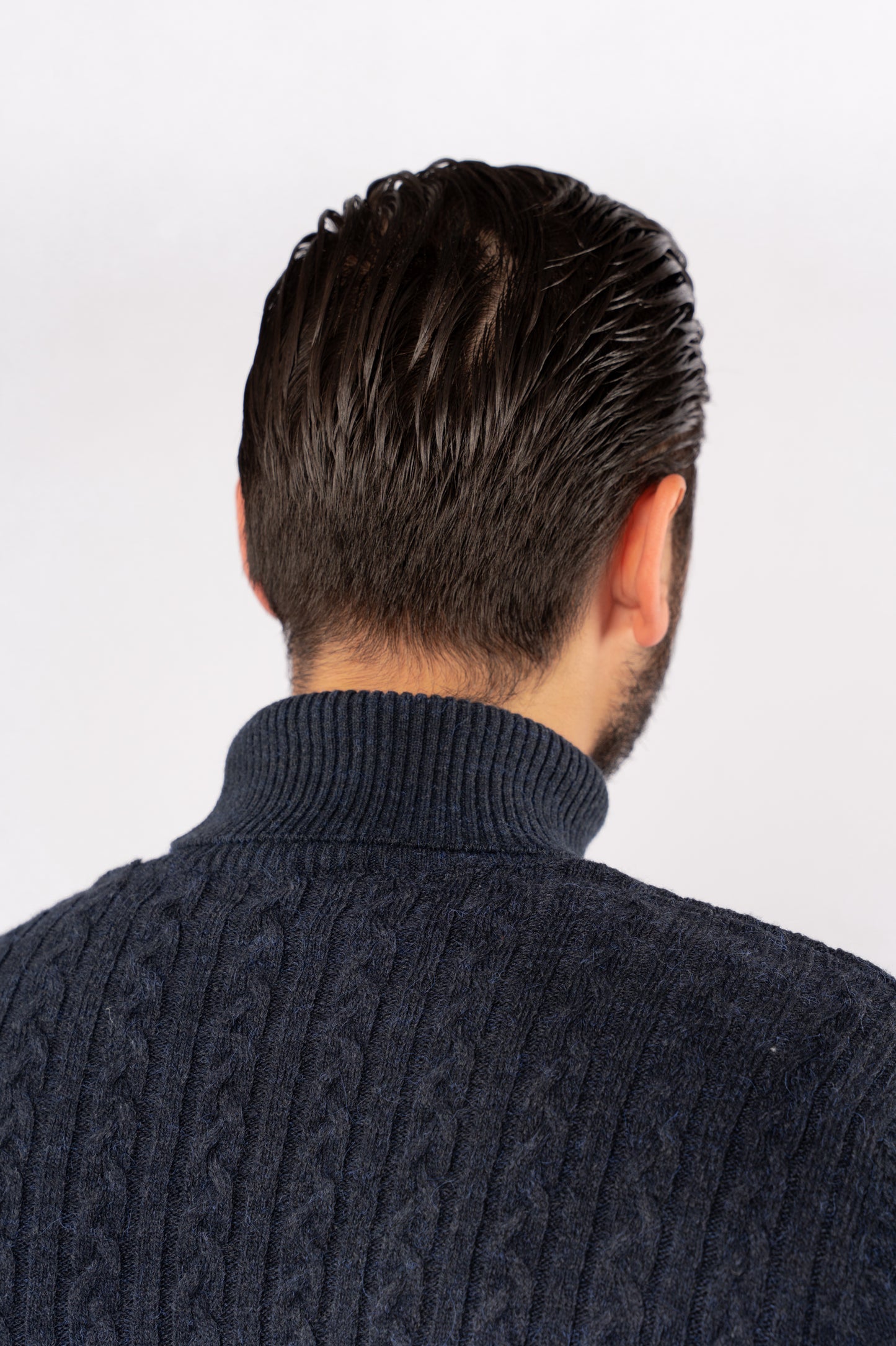 INDEGO PATTERNED TURTLENECK