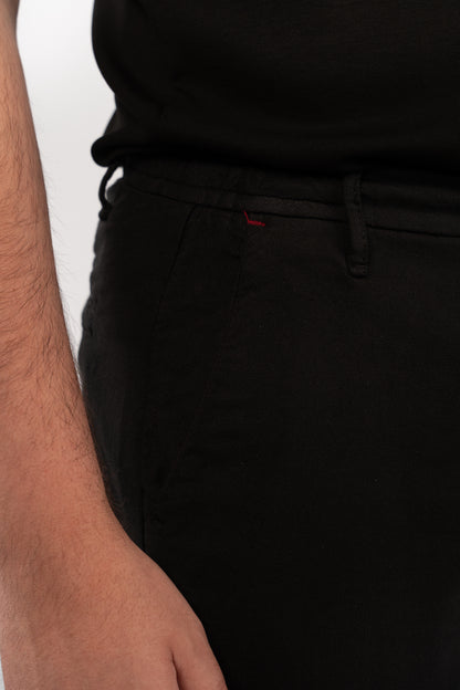 BLACK RELAXED TROUSERS