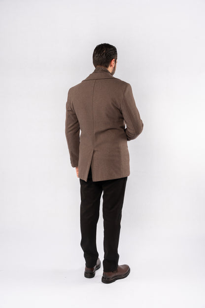 MOCHA ELEGANCE WOOL COAT