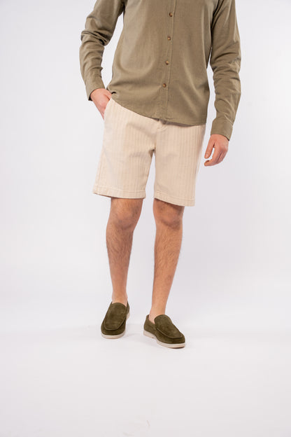 OLIVE LINEN SHIRT