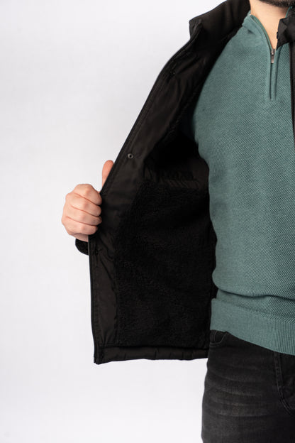 BLACK PARKA JACKET