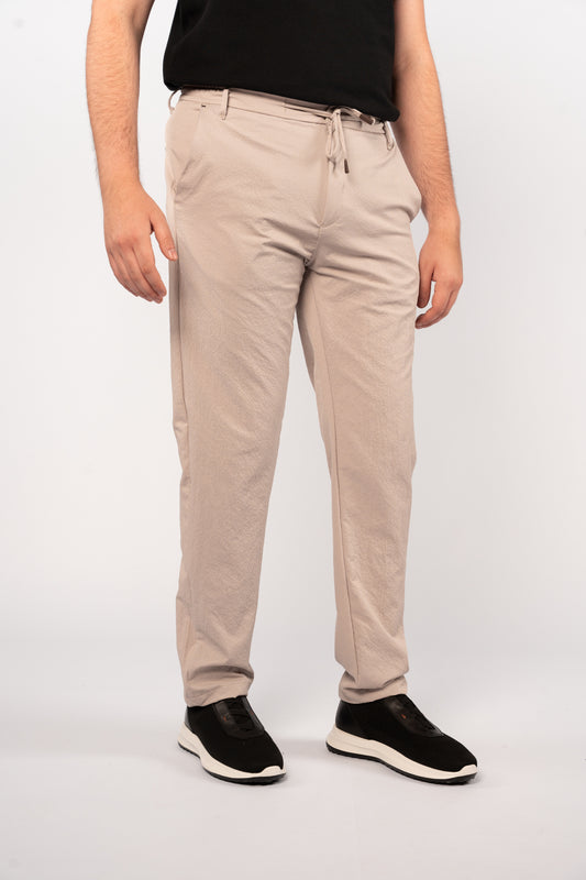 BEIGE CASUAL TROUSERS