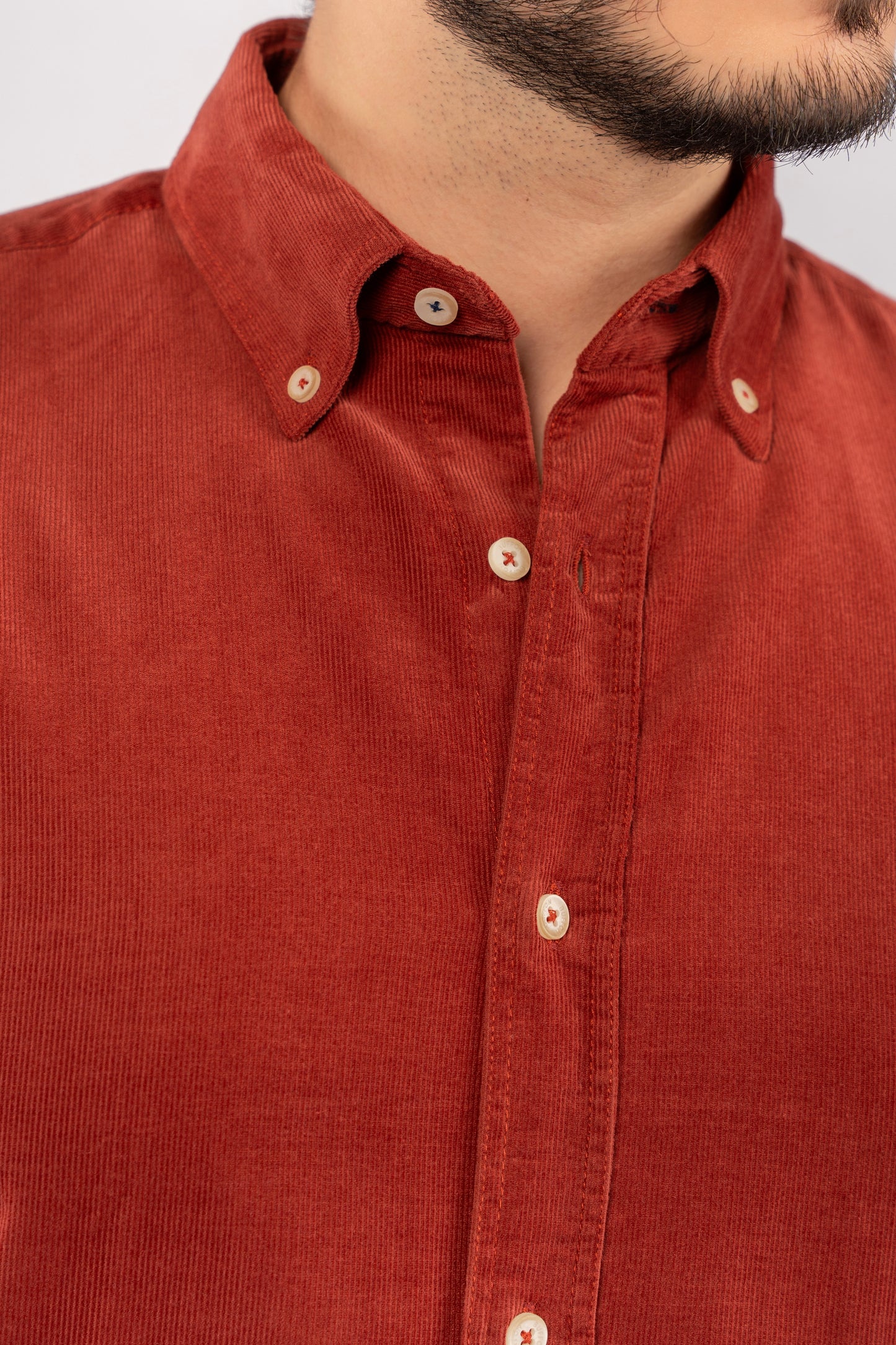 BRICK ELEGANCE VELVET SHIRT