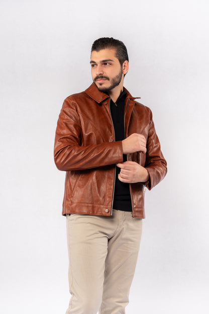 HAVANA TRUCKER LEATHER JACKET