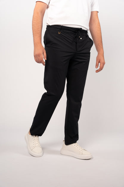 NAVY SEMI CASUAL SPANDEX PANT