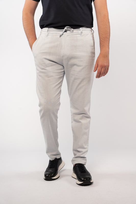 BLUE LINEN TROUSERS