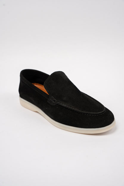 BLACK SUEDE LOAFER