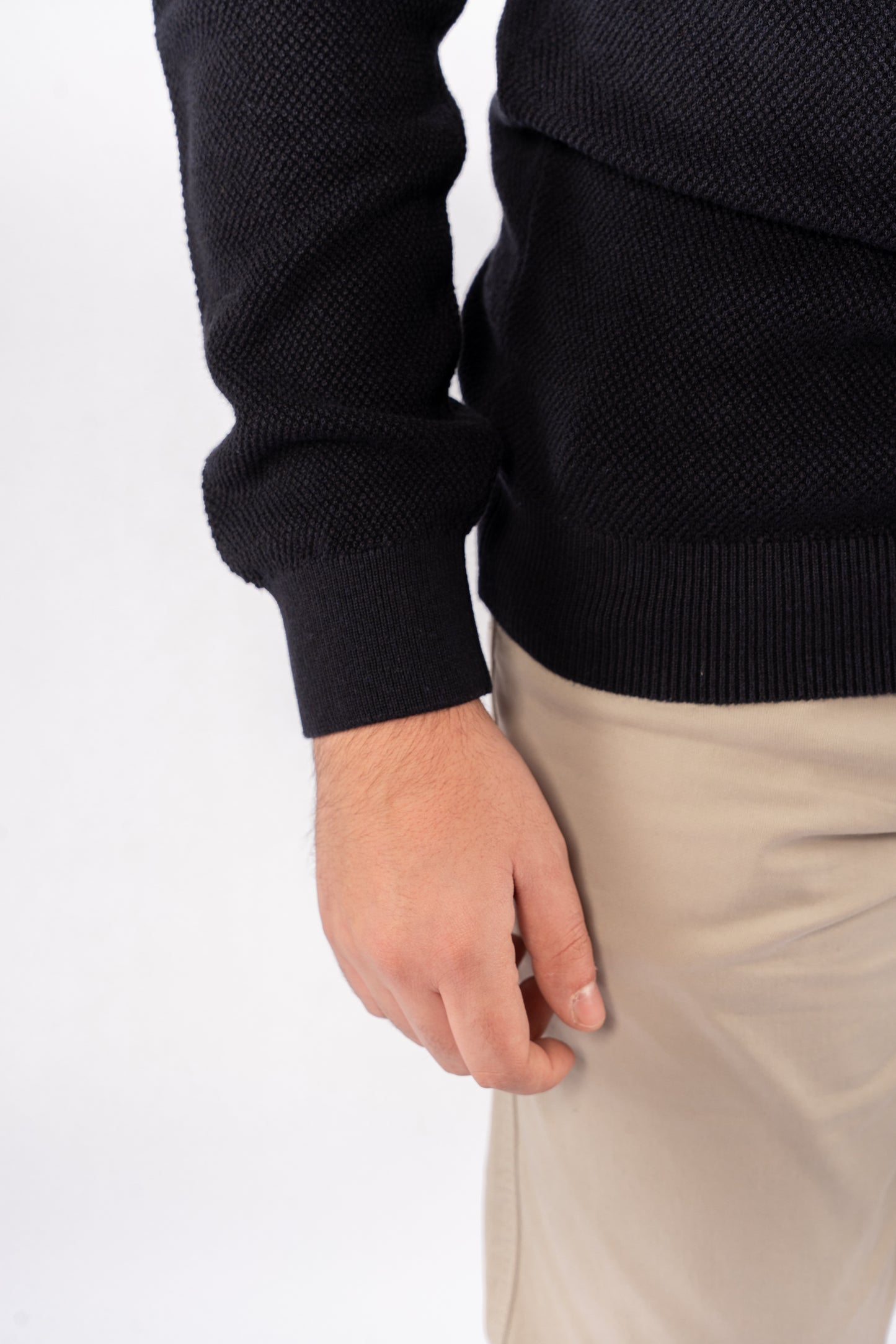 NAVY HIGHNECK ZIPPER