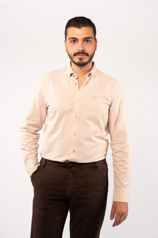 BEIGE OXFORD SHIRT