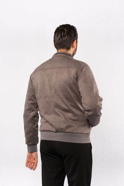 GREY SUEDE TIMELESS JACKET