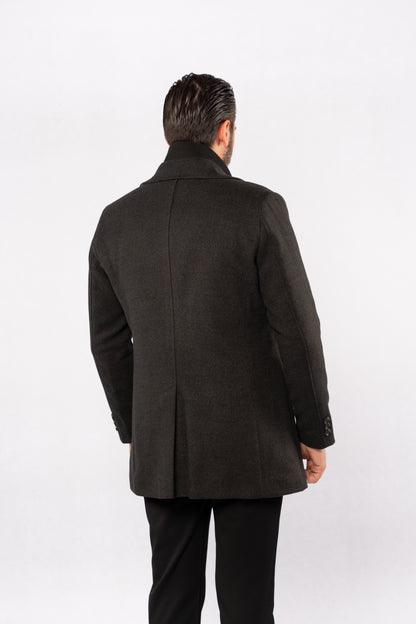 DARK GREY TIMELESS WOOL COAT