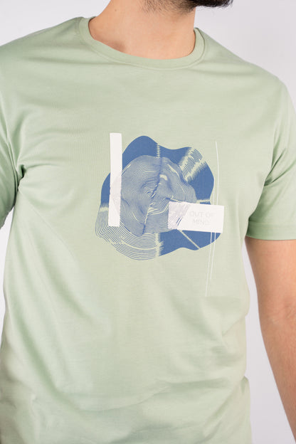MINT PATTERNED TSHIRT