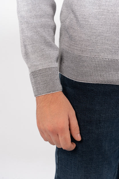 GREY CASUAL TURLENECK