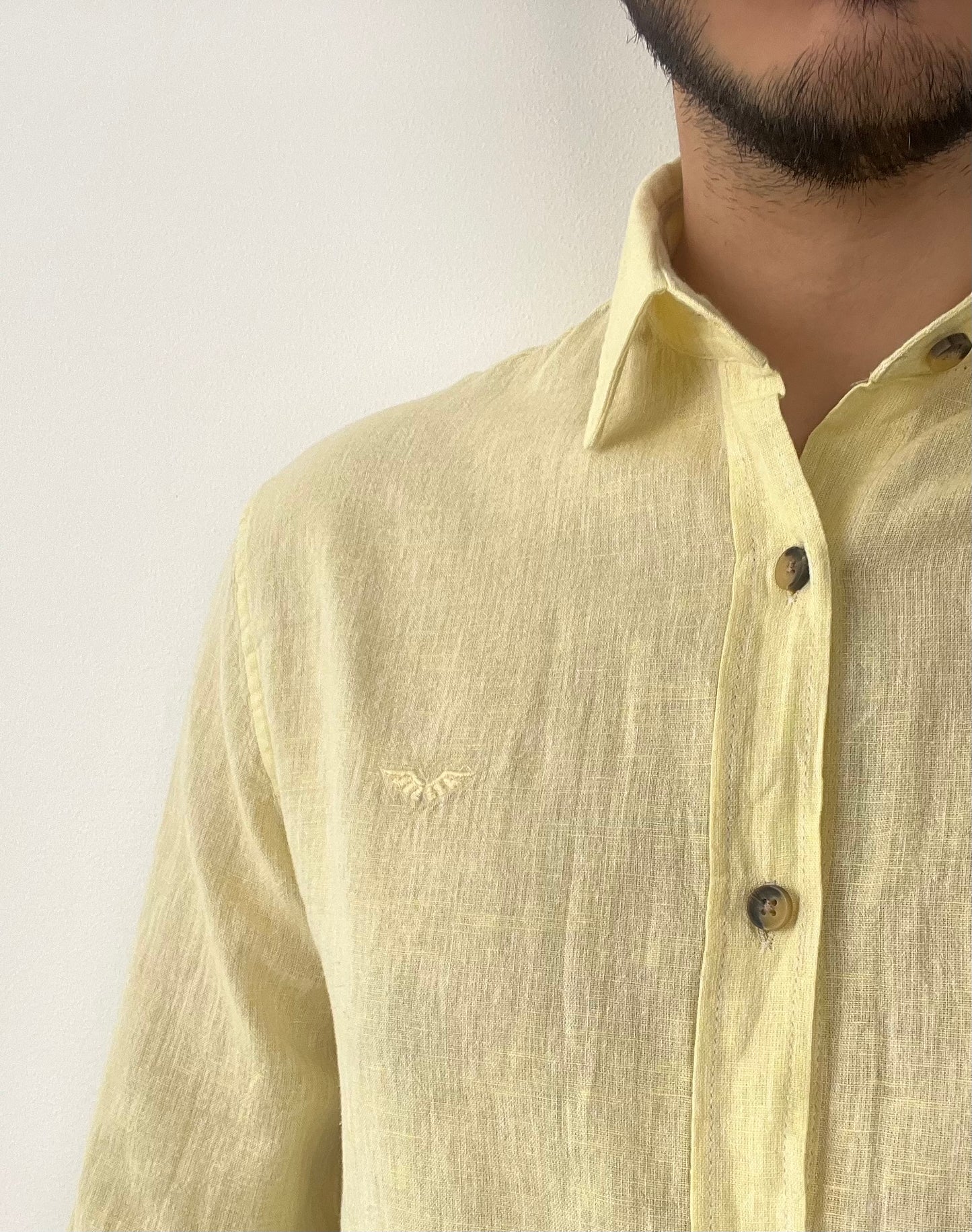 YELLOW LINEN SHIRT